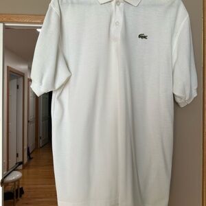 Lacoste White Polo Shirt Timeless Cotton Piqué